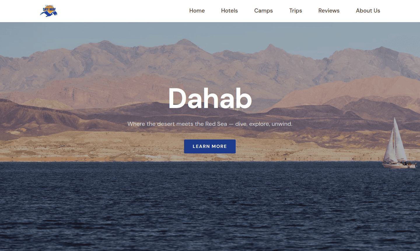 Screenshot of Sky Way Travel